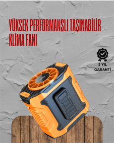 Turbo Mini Fan – Digital Display, Silent & Rechargeable Coolness!