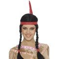 Feather Braided Indian Wig Native American Wig