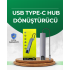 Type‑C Converter – Professional Use with 2×USB3.0, SD/MS, 4K HDMI & RJ45