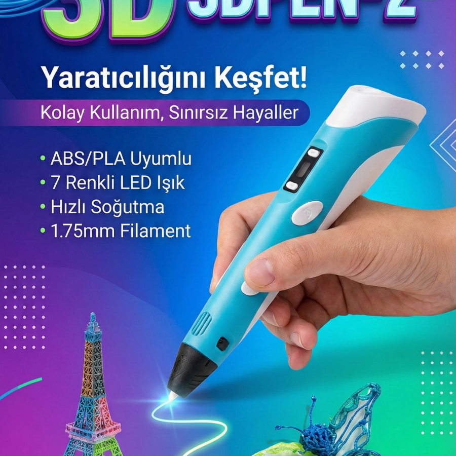 Üç Boyutlu Yazıcı 3D Kalem Pen Printer