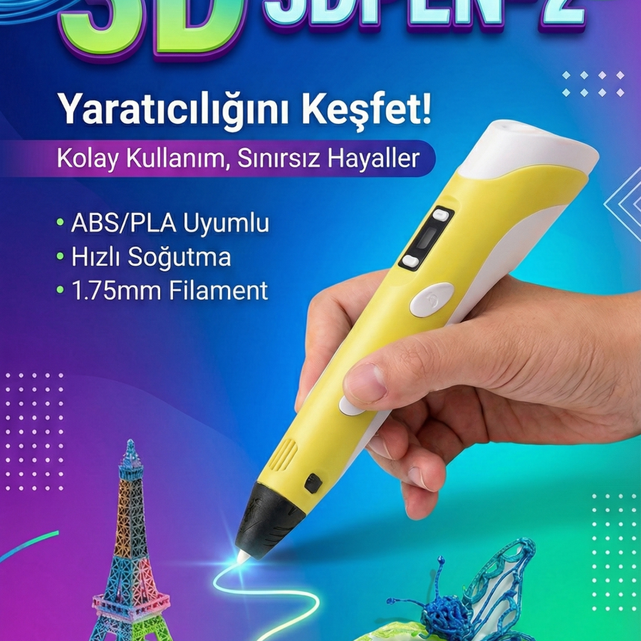Üç Boyutlu Yazıcı 3D Kalem Pen Printer