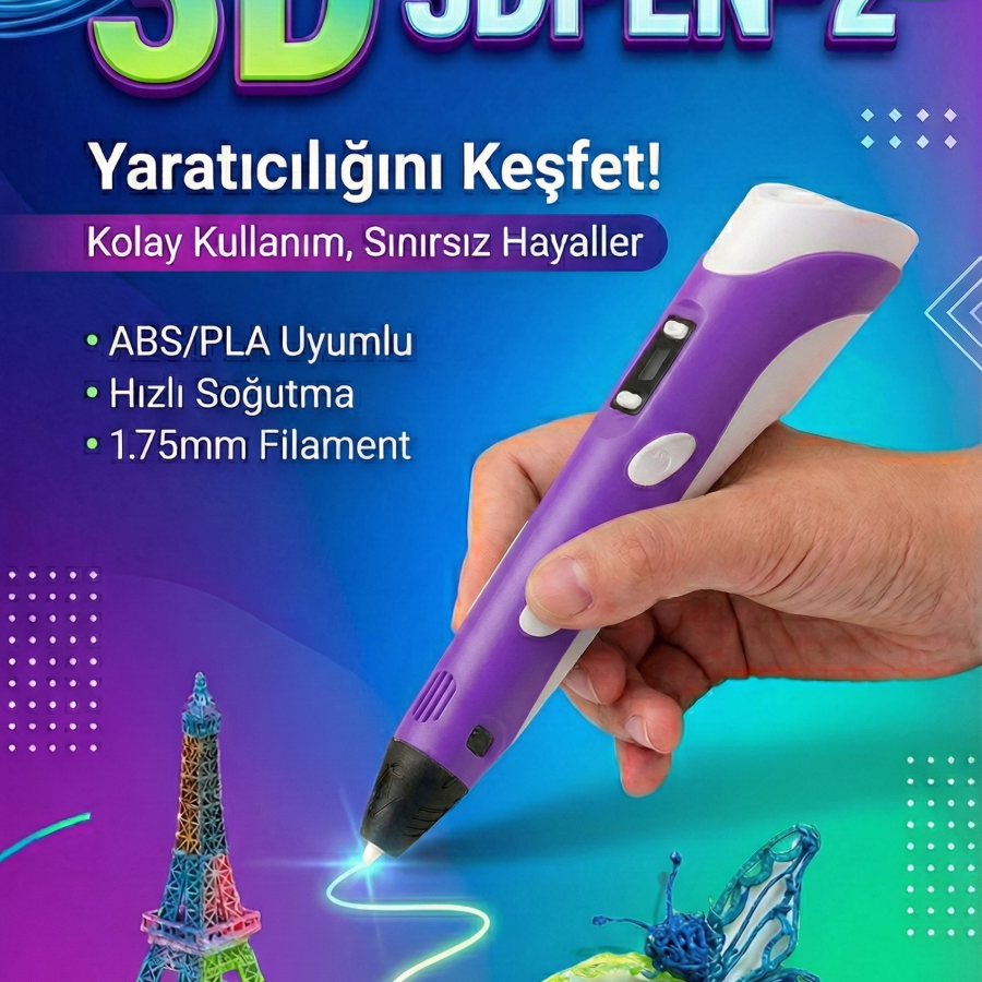 Üç Boyutlu Yazıcı 3D Kalem Pen Printer