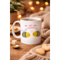 Model 24 Porcelain Mug with Cute Bee Design with We Bee-Long Together Written - Special Gift for Lovers and Friends Model 24 Porcelain Mug with Cute Bee Design with We Bee-Long Together Written - Special Gift for Lovers and Friends