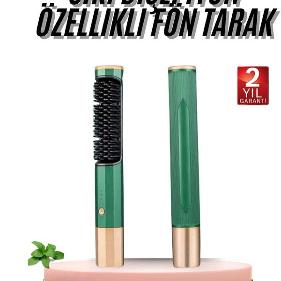 Blown Hair Straightener Blow Dryer Comb with High Heat Adjustment and Ionic Features