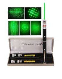 Green Laser Pointer Green Laser Pen with 5 Heads Special Velvet Gray Box