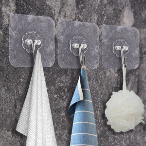 10LU Transparent Hanger with Ultra Strong Adhesive