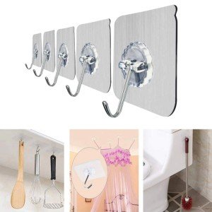 10LU Transparent Hanger with Ultra Strong Adhesive