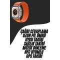Ultra Max Smart Watch with Band Lock Amoled Screen Vibrating Call Answering