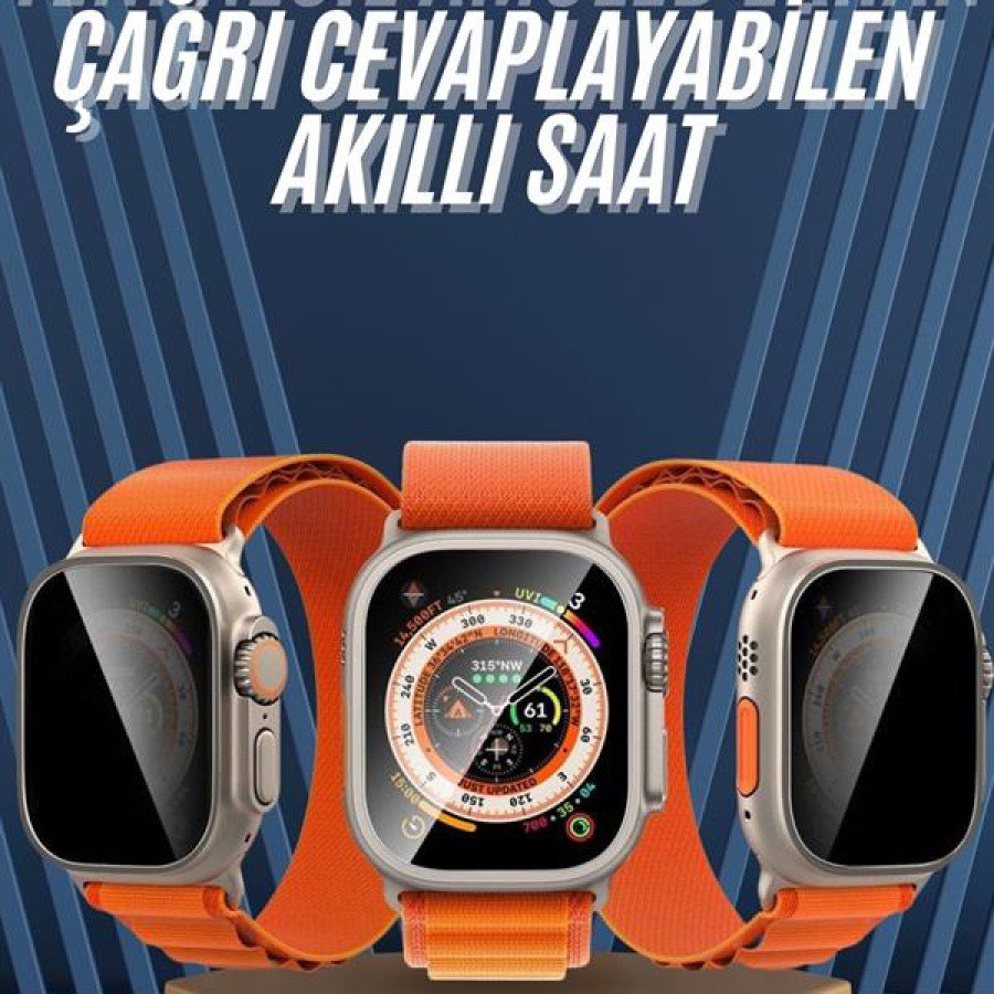 Ultra Max Smart Watch with Band Lock Amoled Screen Vibrating Call Answering