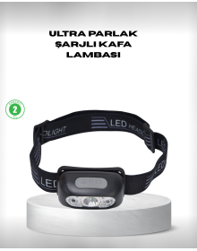 Ultra Bright Rechargeable Headlamp for Night Fishing | 4 Light Modes + USB Charging