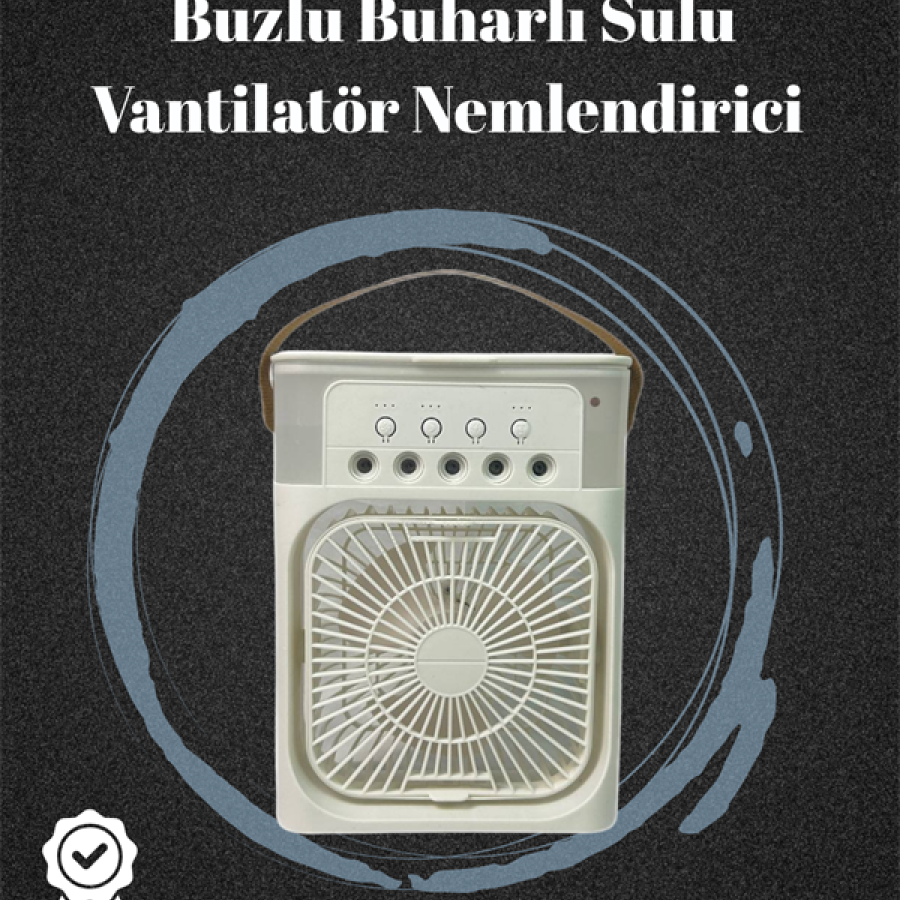 3 in 1 Humidifier Mini Air Conditioner Fan with USB Connection | 7 Colors Illuminated