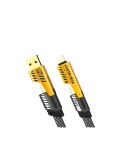 Convertible 4-Head Fast Charging Cable – 1.2m, 65W, Durable and Flexible Design
