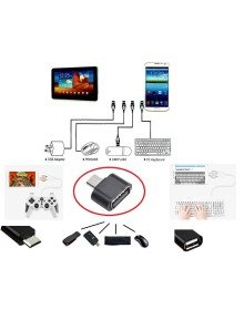 USB to Micro USB Converter - Connecting Keyboard Mouse Joystick to Phone