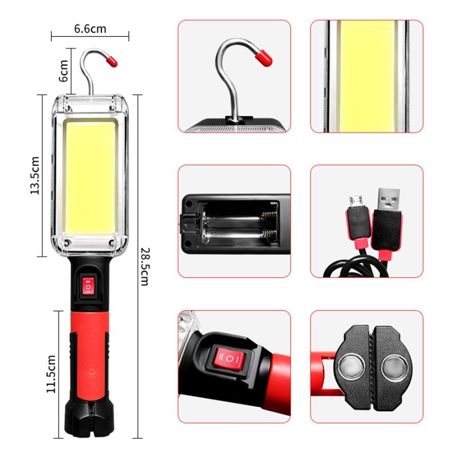 USB Rechargeable Auto Mechanic Work Lamp Watton Wt-733 USB Rechargeable Auto Mechanic Work Lamp Watton Wt-733