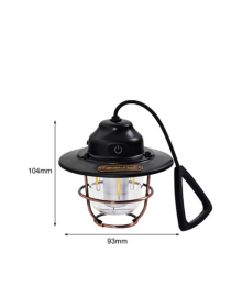 Stylish LED Lantern for Outdoor – 4400mAh Battery, IPX4 Waterproof, Hangable
