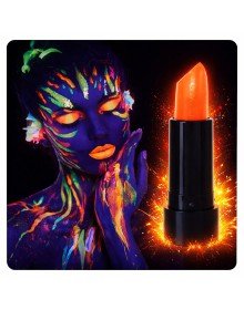 UV Neon Orange Lipstick – Glow in the Dark Makeup Paint