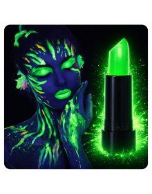 UV Neon Green Lipstick – Glow in the Dark Makeup Paint