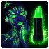 UV Neon Green Lipstick – Glow in the Dark Makeup Paint