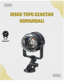 LED Disco Light with Remote Control, Voice Control - For Parties and Clubs