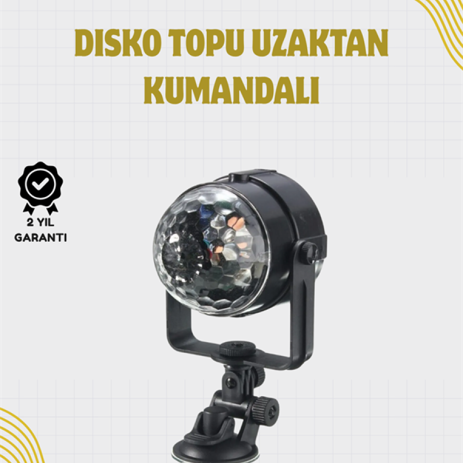 Voice Controlled LED Disco Light with Remote Control - For Parties and Clubs