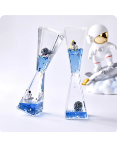 Space Themed Spilled Oil Hourglass