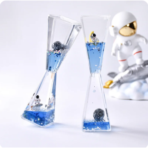 Space Themed Spilled Oil Hourglass