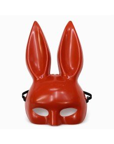 Red Luxury Rabbit Mask with Long Ears