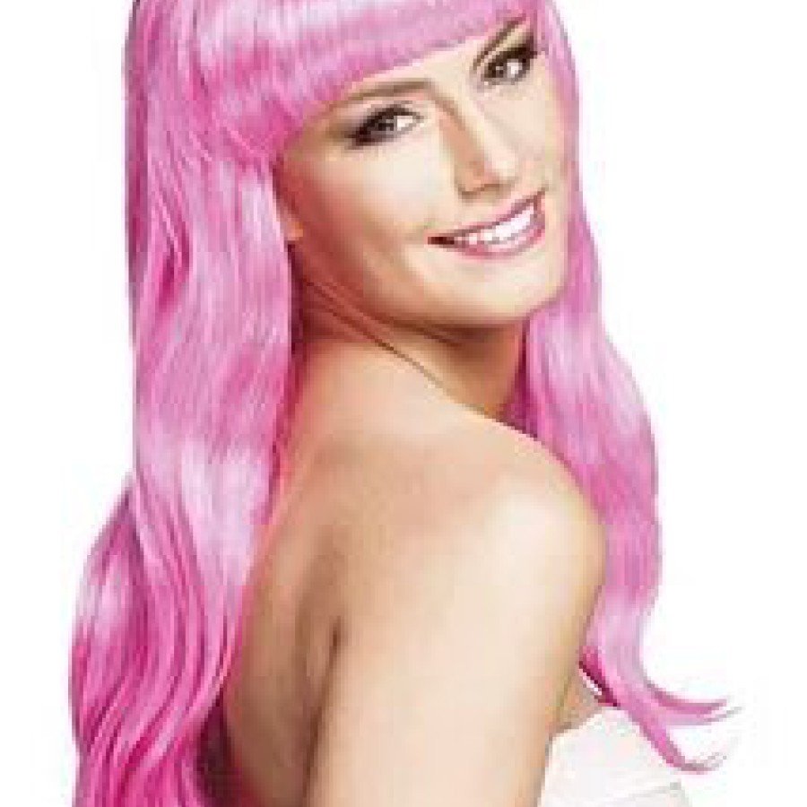 Long Wig Hair - Powder Pink