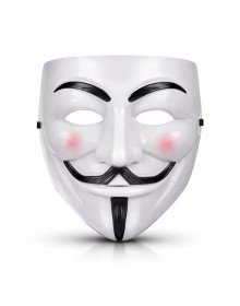 V Mask Premium Vendetta White Mask (Guy Fawkes Style)