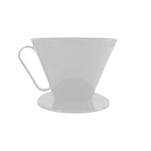 V60 Dripper Filter Coffee Brewing Apparatus - White
