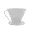 V60 Dripper Filter Coffee Brewing Apparatus - White