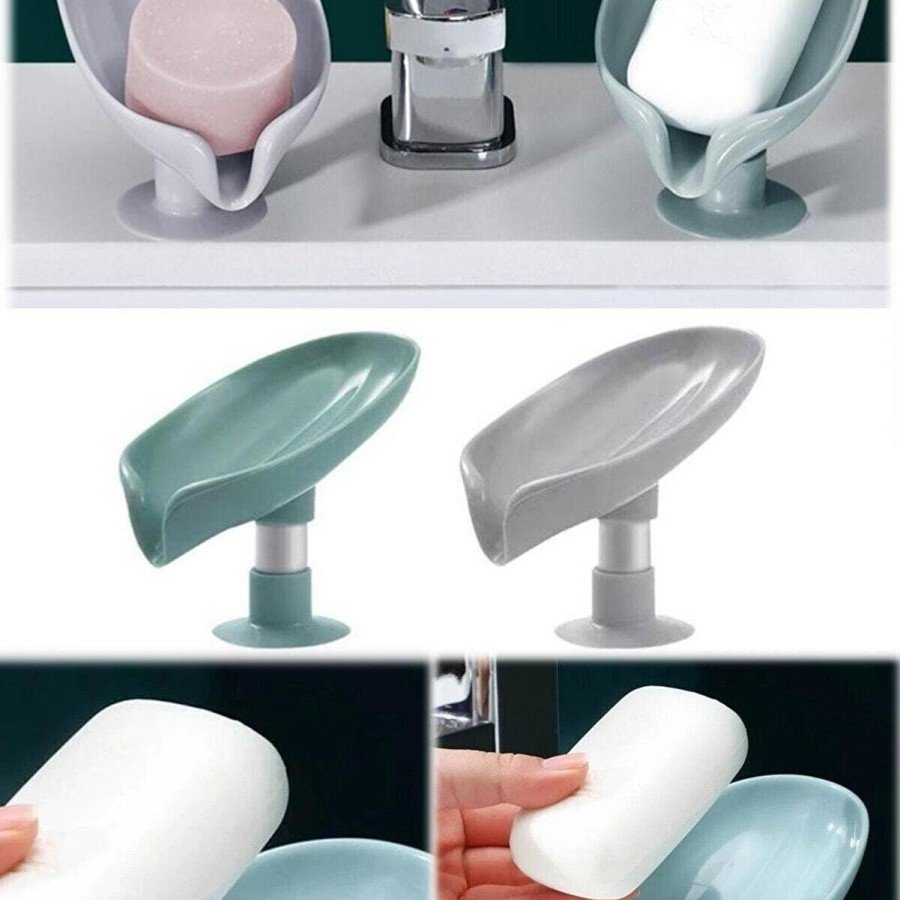 Drainage Solid Soap Dispenser with Suction Cup and Water Drain - Sponge Dispenser
