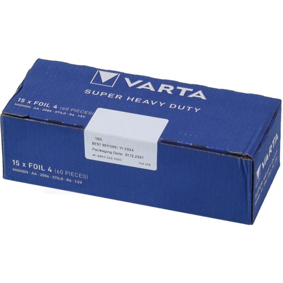 VARTA AA ZINC CARBON SUPER LIFE (PACK OF 60)