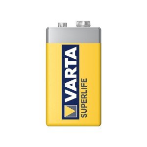 Varta Superlife Zinc 9 Volt Battery 12 Pack Varta Superlife Zinc 9 Volt Battery 12 Pack