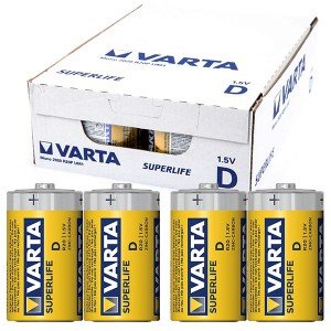 Varta Superlife Zinc Large D Size Battery 24 Pack Varta Superlife Zinc Large D Size Battery 24 Pack