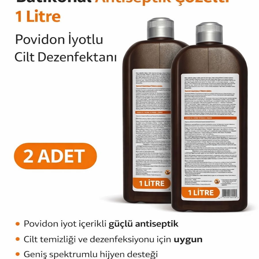 Baticonal Antiseptic Solution with Povidone Iodine 1 Liter x 2 Skin Disinfectant Solution