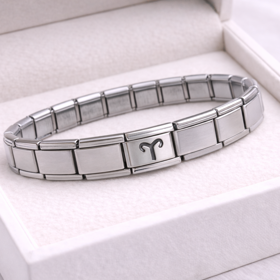 Steel Nomination Bracelet Aries | Stainless Steel Zodiac Sign Bracelet | Powerful and Stylish Design