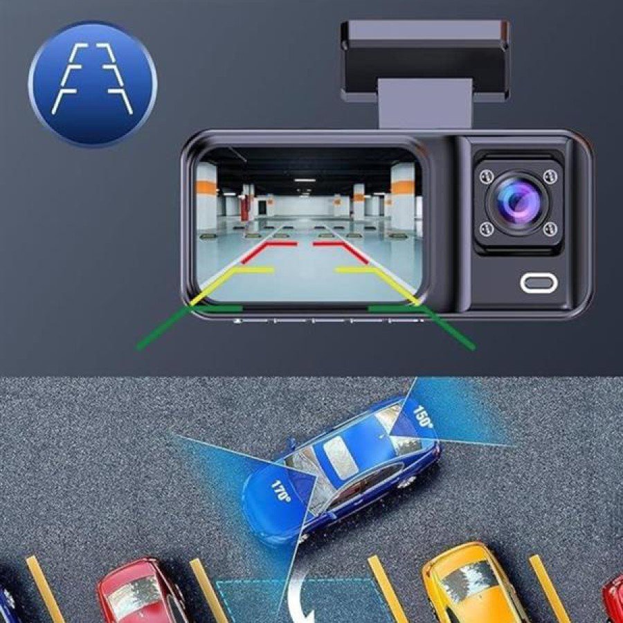 2 Inch 1080P Full HD DVR In-Car Display with Front and Rear Camera