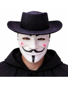 Vendetta Mask and Hat Set – Anonymous Style Party Mask