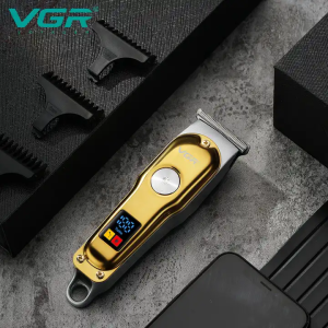 VGR V-290 Gold T Blade Zero Cut LCD Display Rechargeable Shaver VGR V-290 Gold T Blade Zero Cut LCD Display Rechargeable Shaver