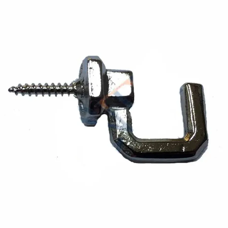 Screw Hook, Hanger Large - 15x23mm, Nickel - 1 Piece Screw Hook, Hanger Large - 15x23mm, Nickel - 1 Piece