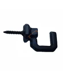 Screw Hook, Hanger Large - 15x23mm, Black - 1 Piece