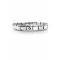 Personalized Steel Bracelet with the Letter Ö – Italian Charm Bracelet, Adjustable Model
