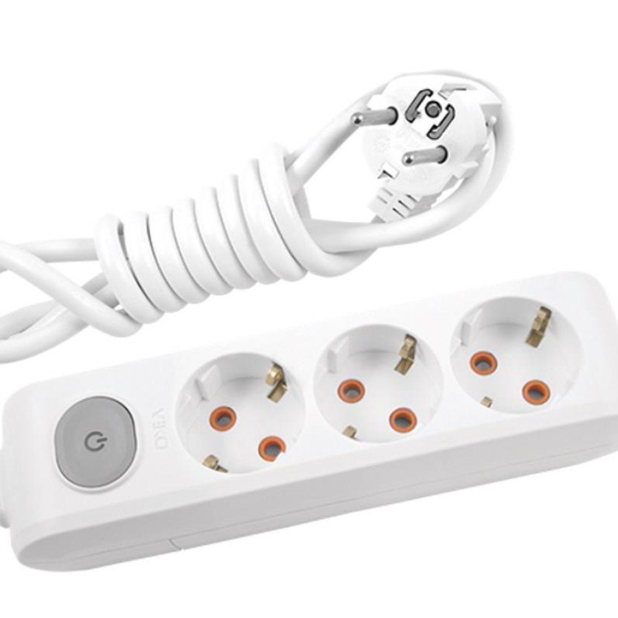 Viko Multi-let Cable Group Socket 3-Plus 3 Meters