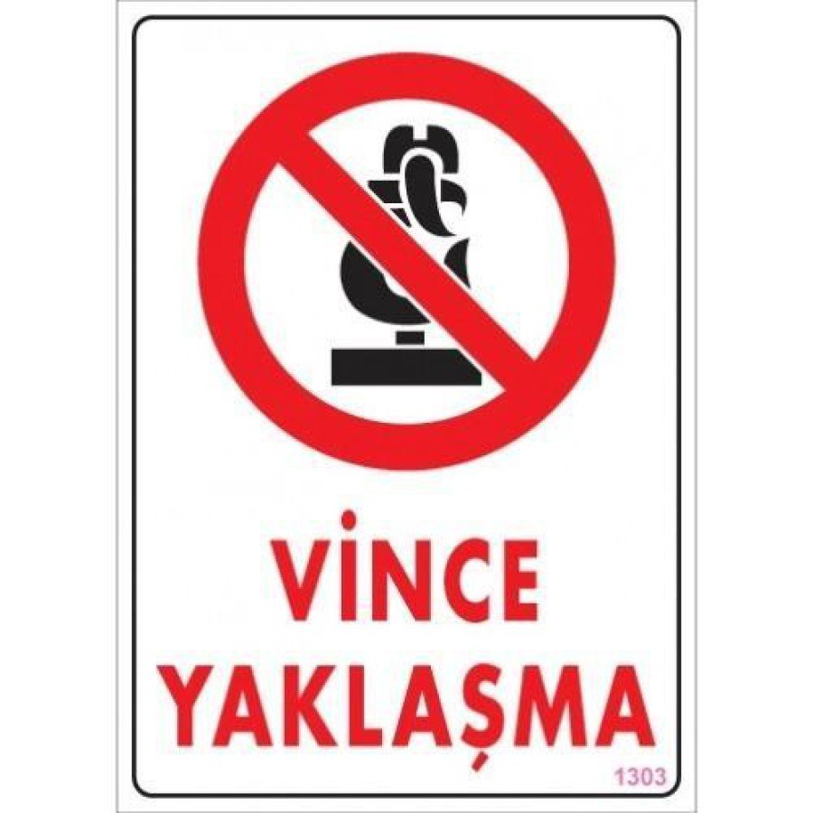 Crane Approach Warning Sign 25x35 CODE: 1303