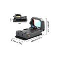 Vism Flipdot Reflex M2 Red Dot Sight - Katlanabilir Optik, Tabanca için 22mm Reflex Nişangâh