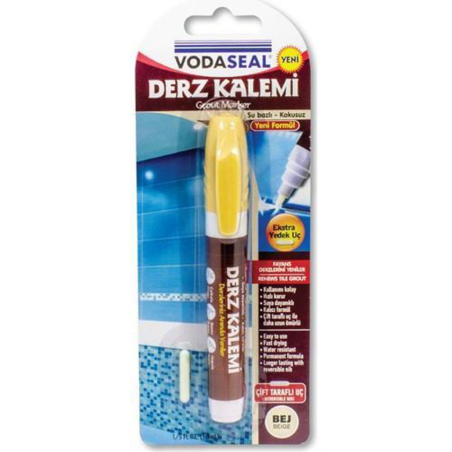 Vodaseal Double Ended Water Based Odorless Permanent Joint Pen Beige