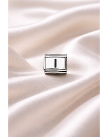 Nomination Compatible I Letter Charm | Steel Bracelet Accessory | Personalized Letter Module | Minimal & Elegant