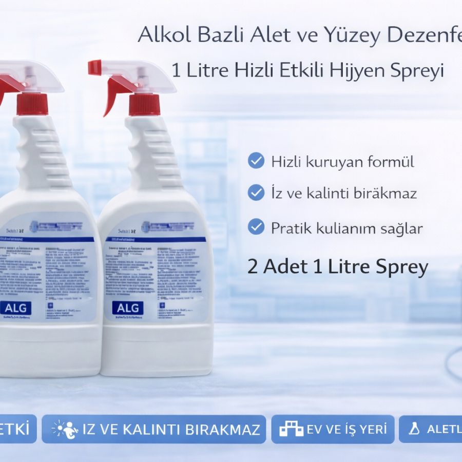 Alcohol Based Tool and Surface Disinfectant 1 Liter Spray 2 Pieces Alcohol Based Tool and Surface Disinfectant 1 Liter Spray 2 Pieces