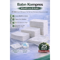 Abdominal Compress 45x45 cm 8 Layers 25 Pieces Wire Wire Gas Compress Non-Sterile Dressing Cloths